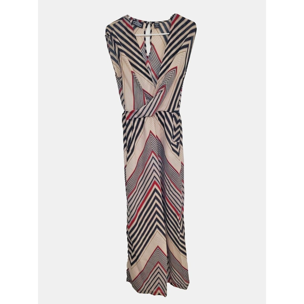 Angie Jumpsuit Chevron Size Medium